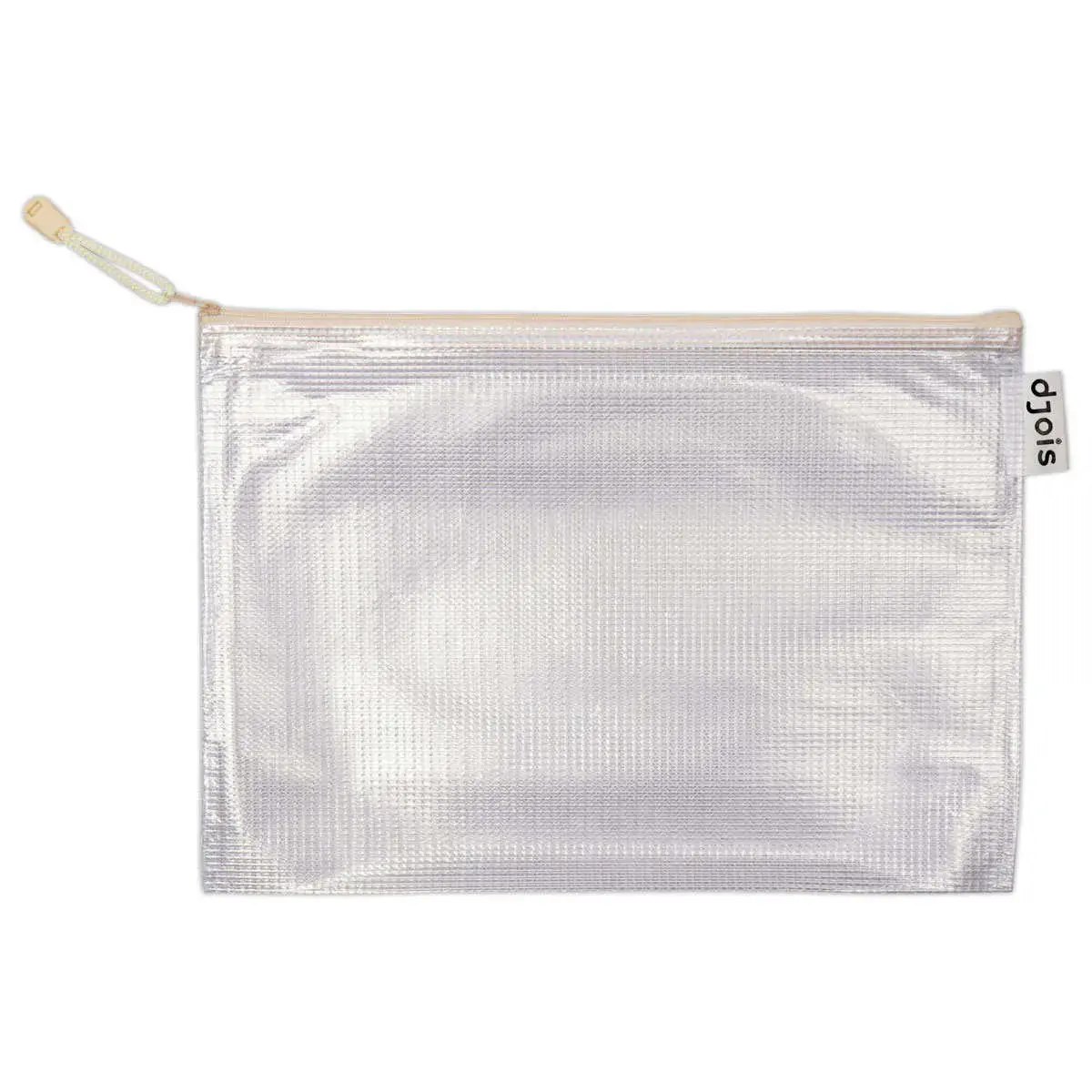 6 Pochettes souples arm&eacute;es A4 zip DJOIS -Coloris assortis 