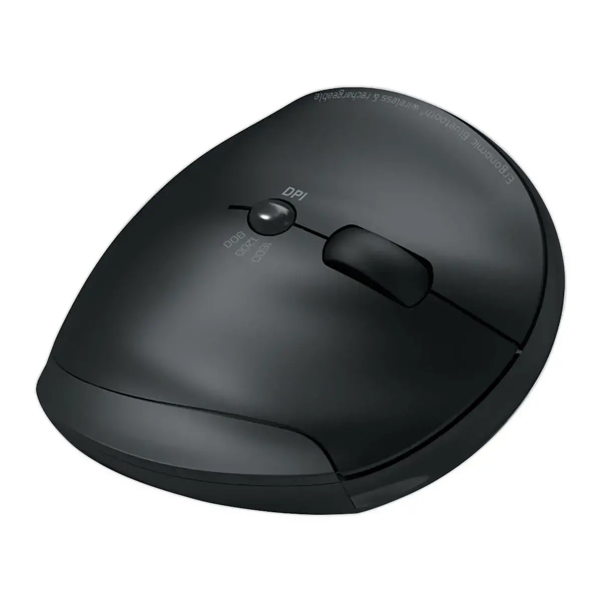 Souris sans fil ergonomique RECHARG ERGO Port Designs - Noire 