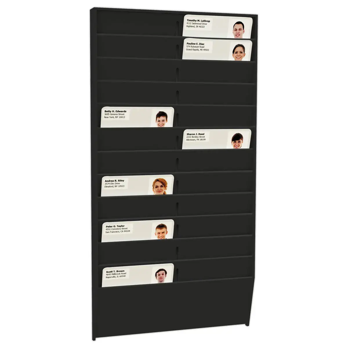 Porte badge mural 24 cases