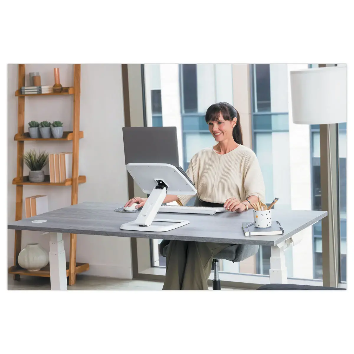 Support PC Portable Hana LT - Blanc