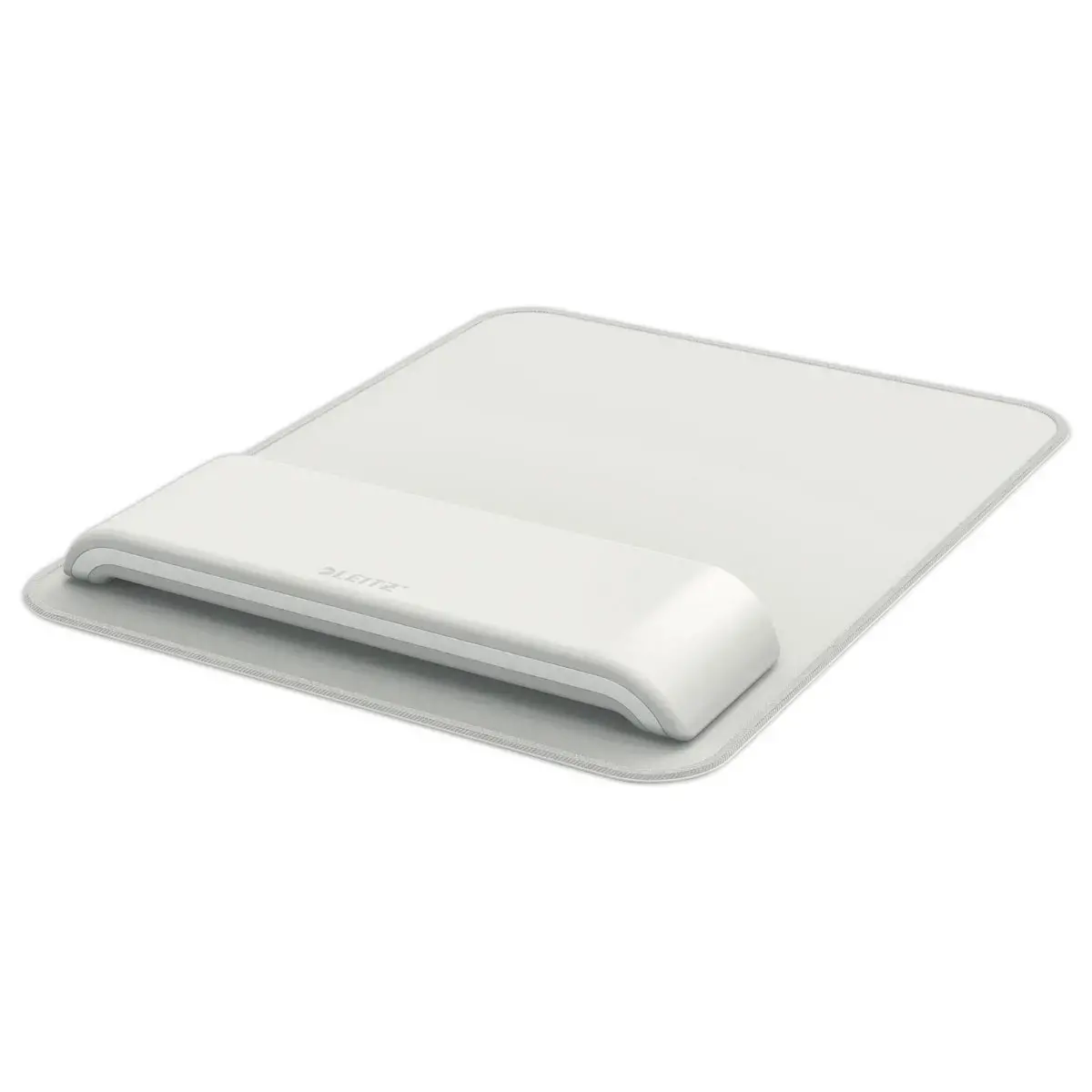 Tapis de souris ergonomique avec repose-poignets r&eacute;glable - Gris clair 