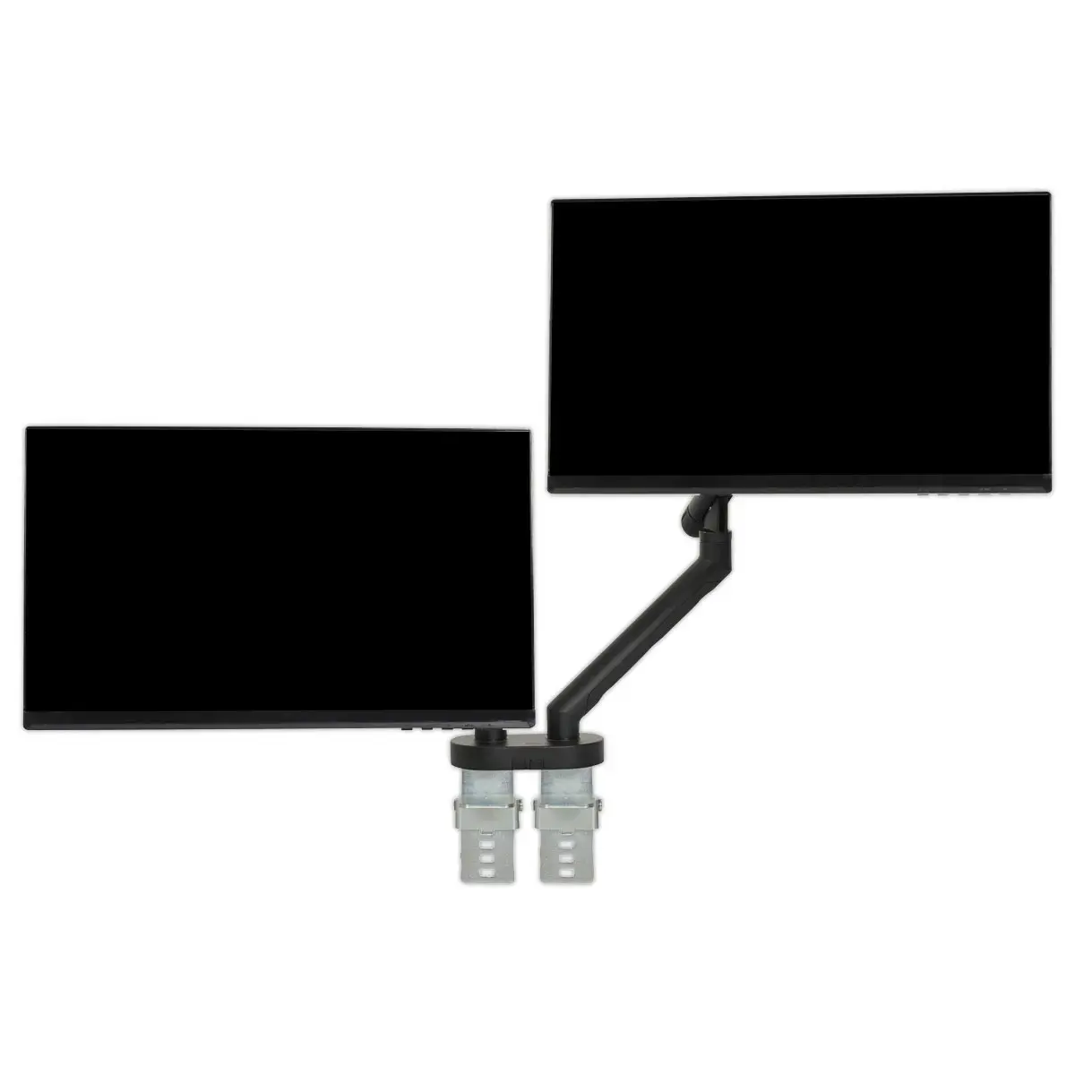Bras porte-écran double BE Flexible Dual - Noir