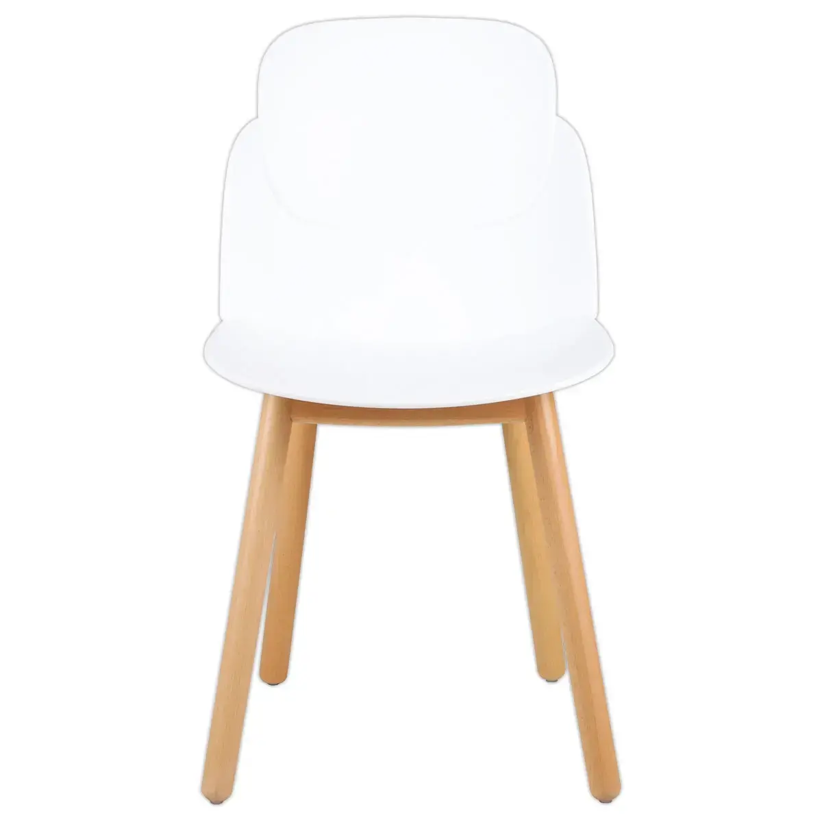 2 chaises tulipe blanc montées