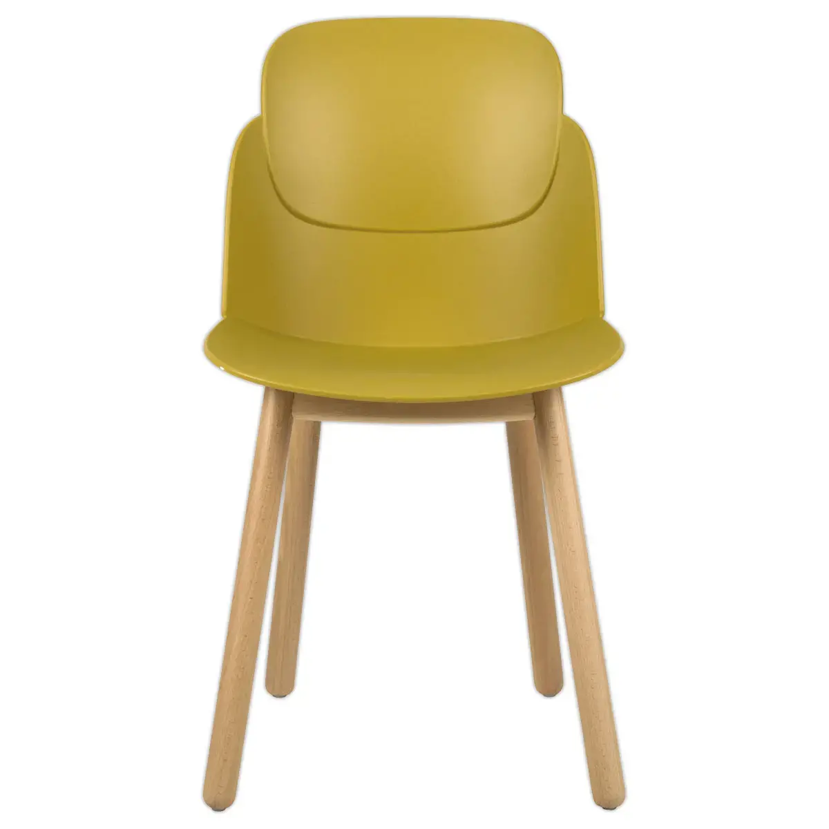 2 chaises tulipe jaunes montées