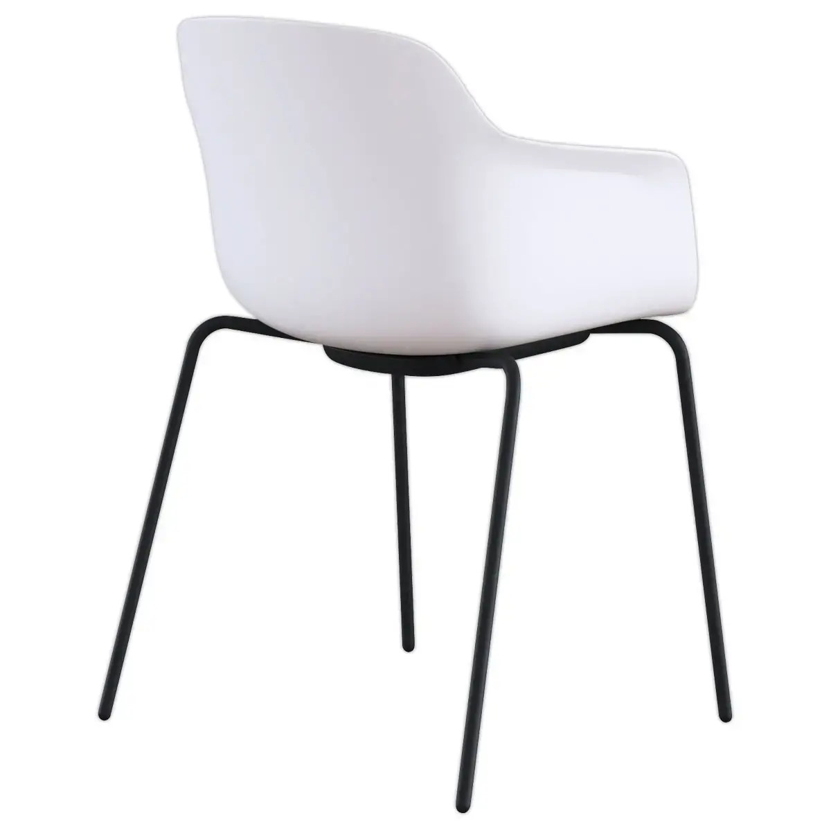 Fauteuil Weekly metal blanc