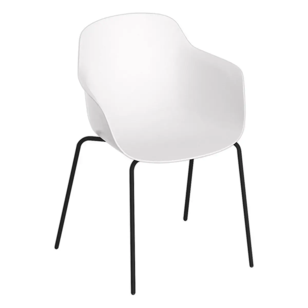 Fauteuil WEEKLY métal blanc monté