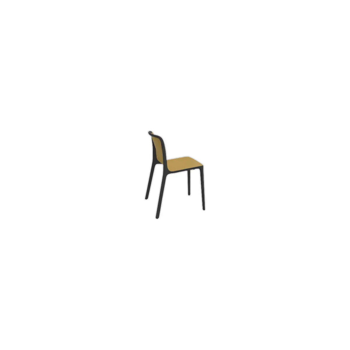 2 chaises Bika interieur / exterieur ocre