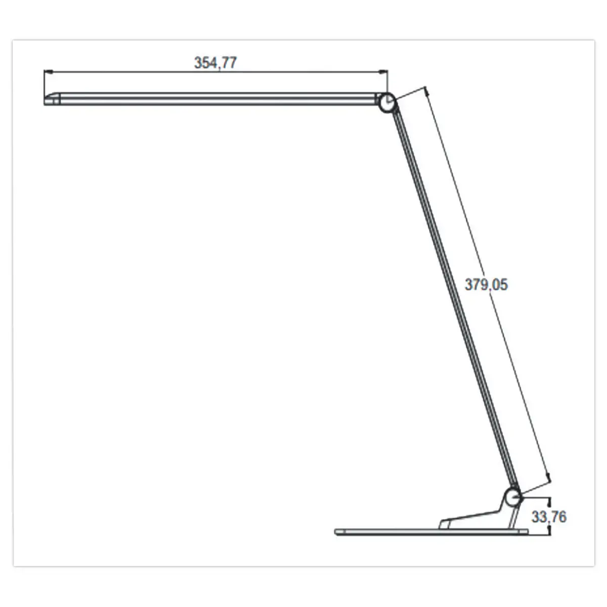 Lampe de bureau Led Olga noir 