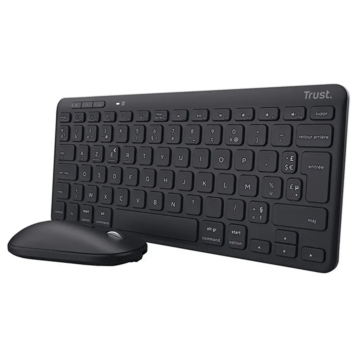 Pack clavier & souris sans fil LYRA Bluetooth - ECO - noir