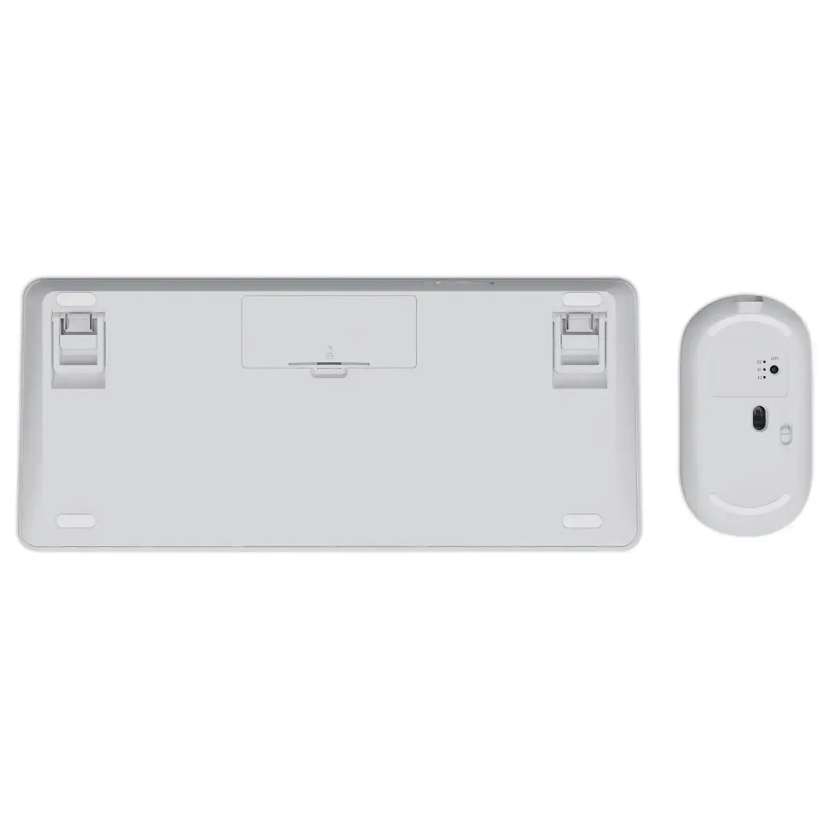 Pack clavier Qwerty & souris sans fil LYRA Bluetooth - ECO - blanc