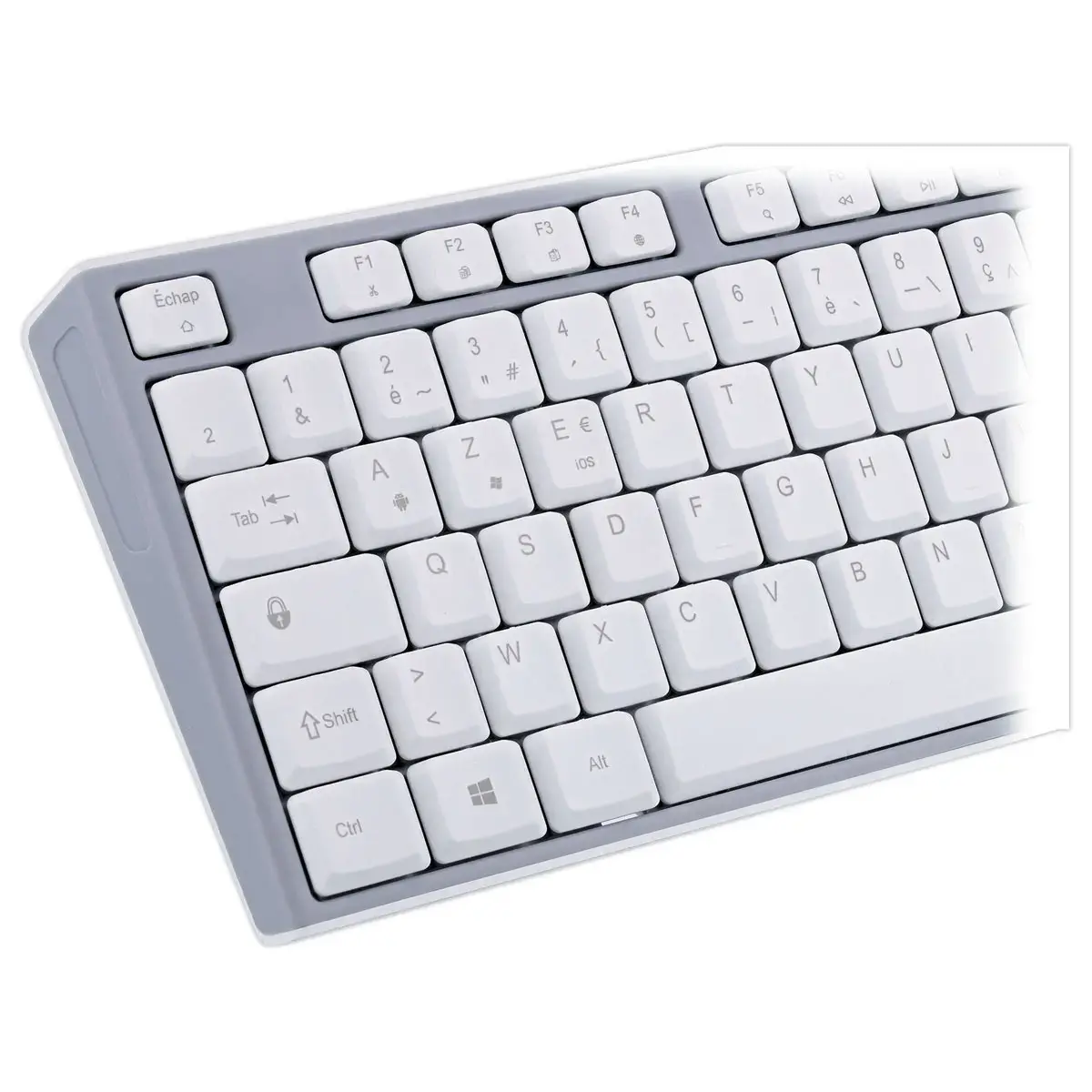 Clavier Bluetooth rechargeable - Gris