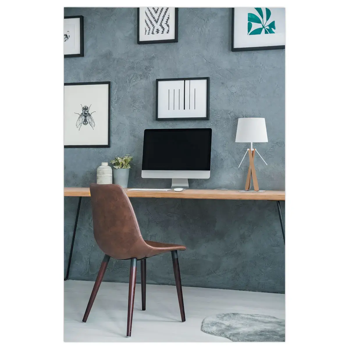 Lampe E27 ZAZOU blanc