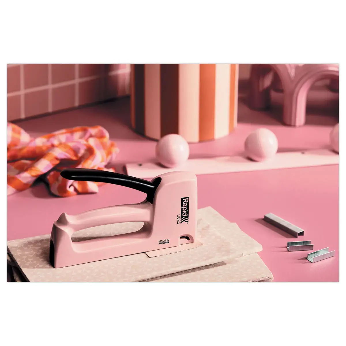 Agrafeuse manuelle R13 Ljung - Rose - RAPID