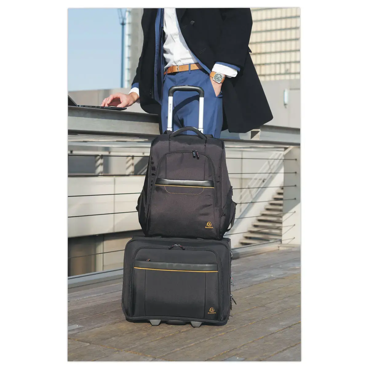 Exatrolley - valisette business Exactive - Noir 