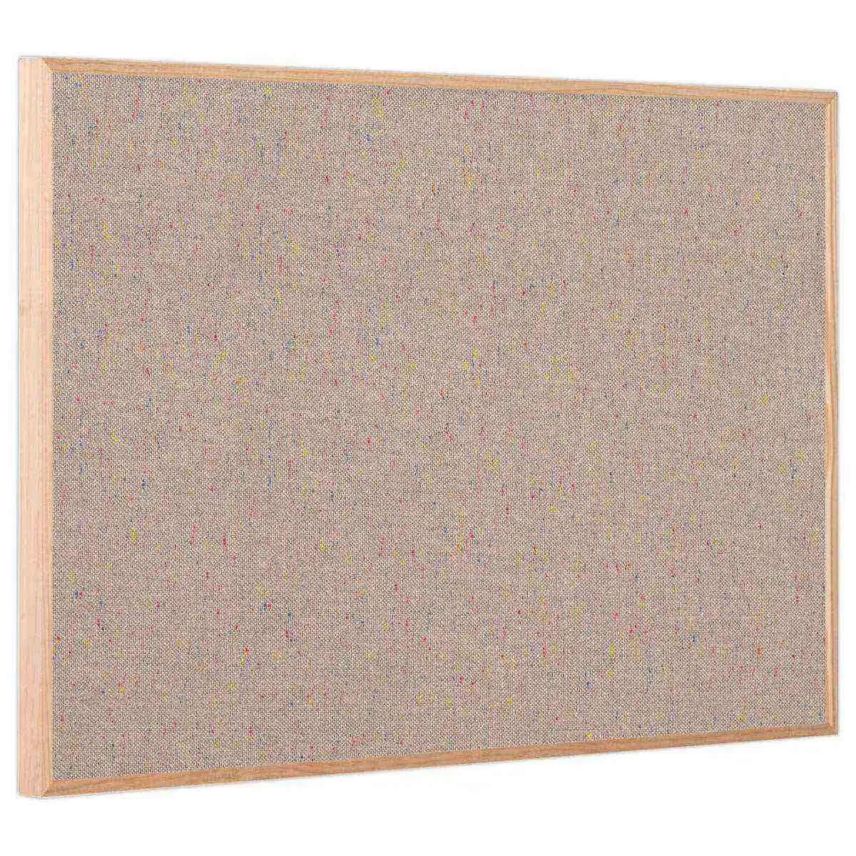 Tableau tissus gris cadre bois 40 x 60cm