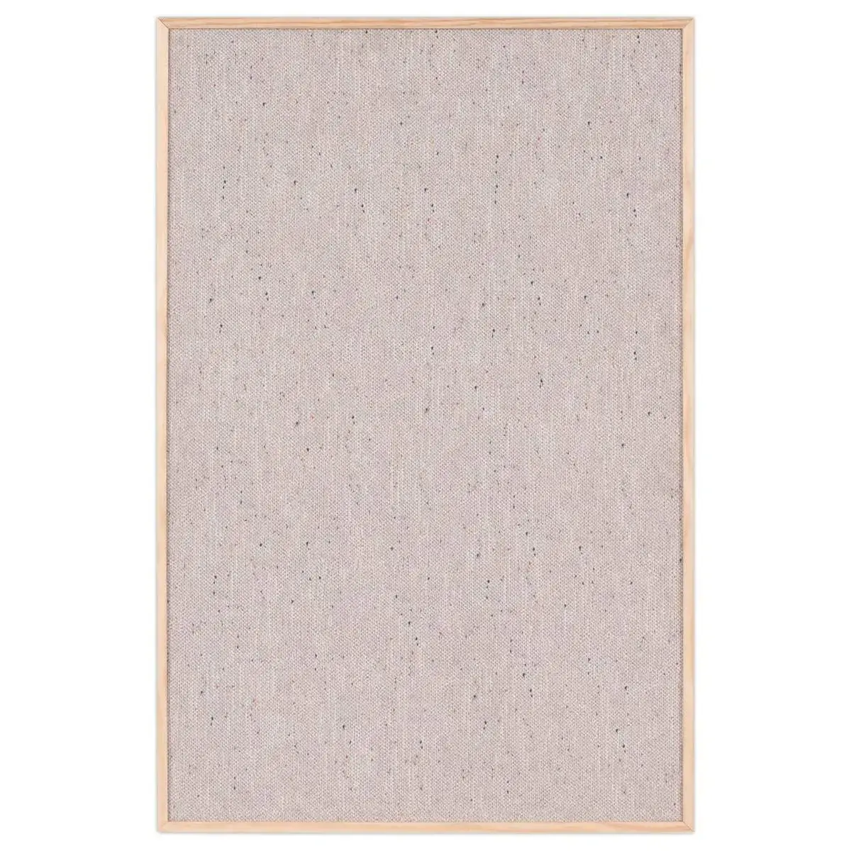 Tableau tissus gris cadre bois 40 x 60cm