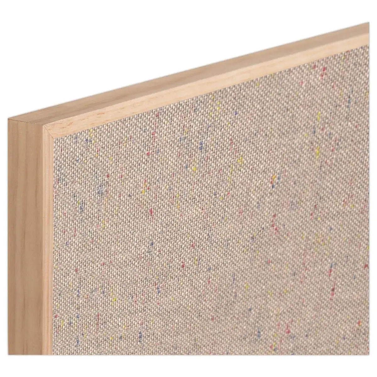 Tableau tissus gris cadre bois 40 x 60cm