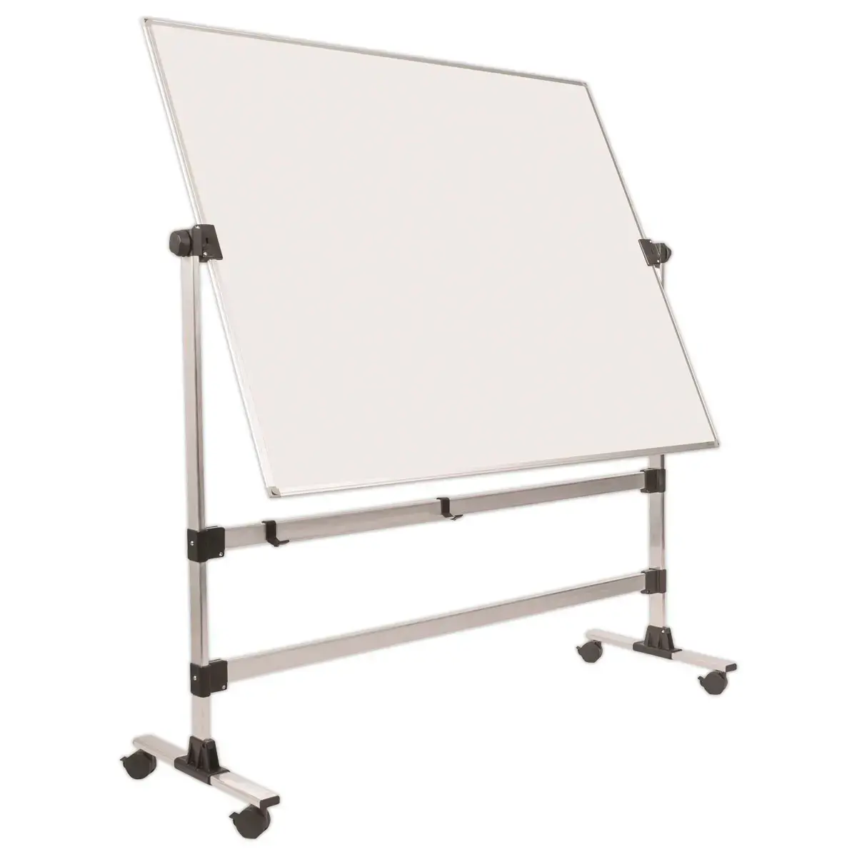 Tableau blanc &eacute;maill&eacute; pivotant 90 x 120 cm 