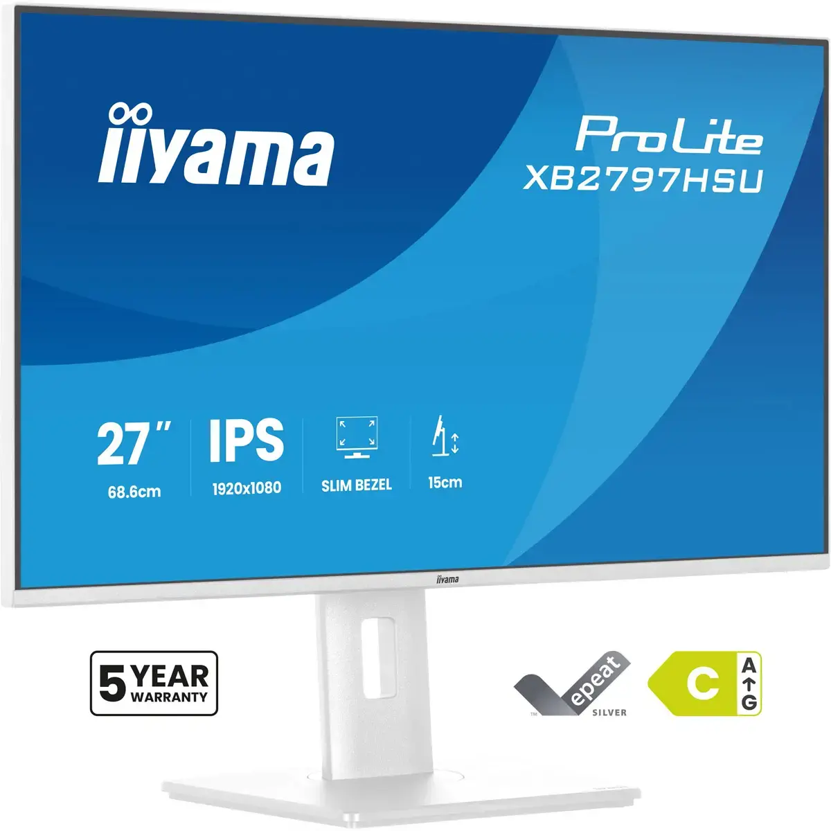 Moniteur Prolite 27" blanc IIYAMA