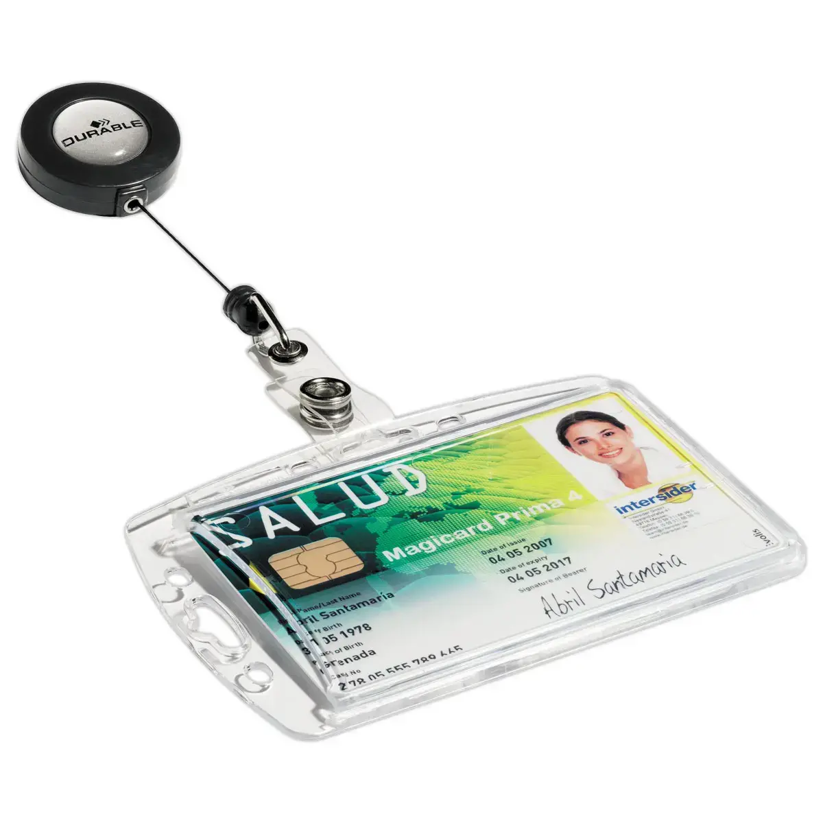 10 Enrouleurs pour porte-carte magnétique - DURABLE