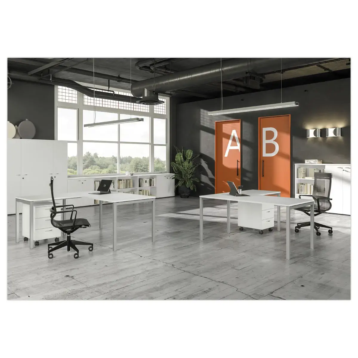 bureau CAPRI pieds arche 140 