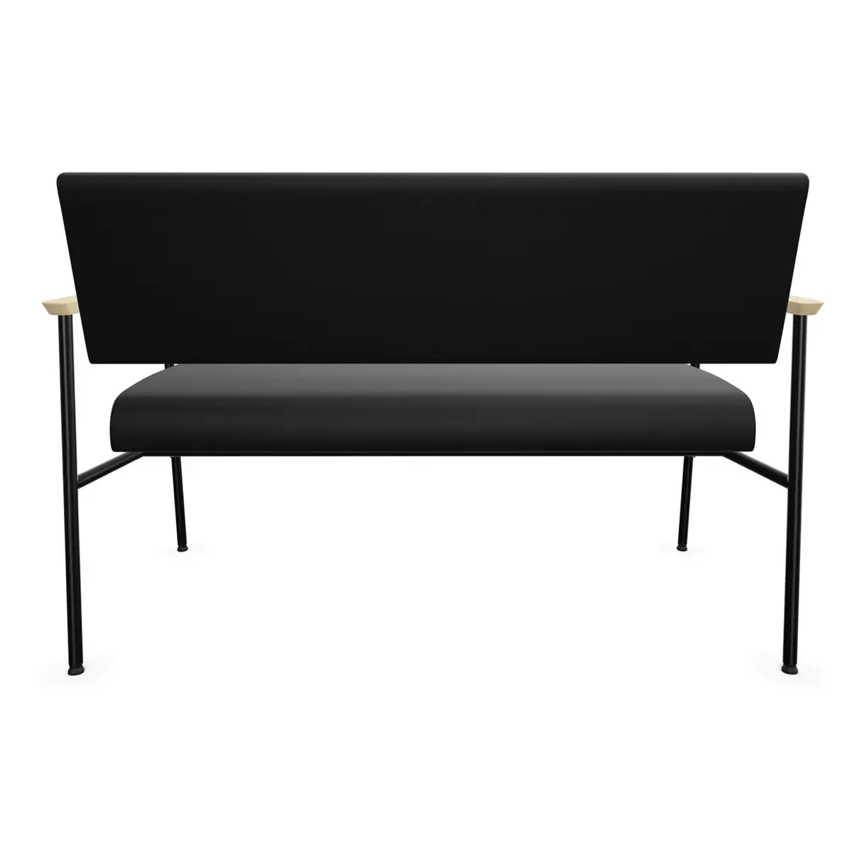 Sofa 2 places noir