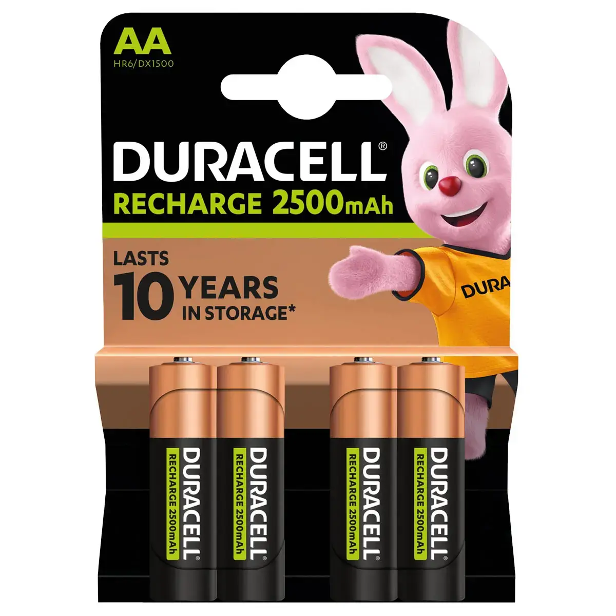 4 DURACELL RCR 10 ANS AA X4 2500mAh