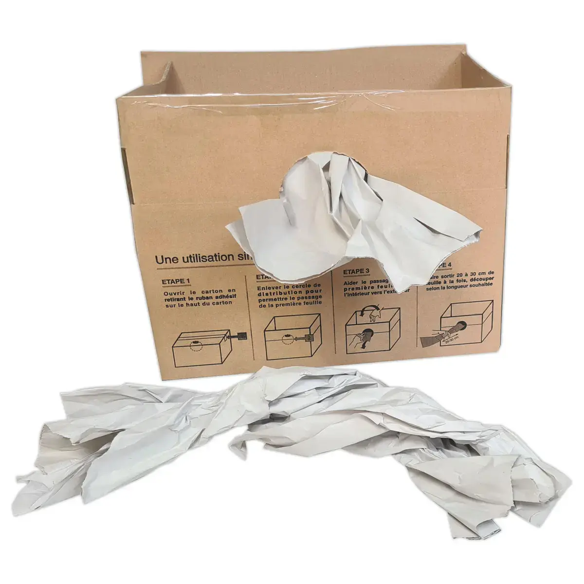 Papier de calage 38cm x 500m double pli 