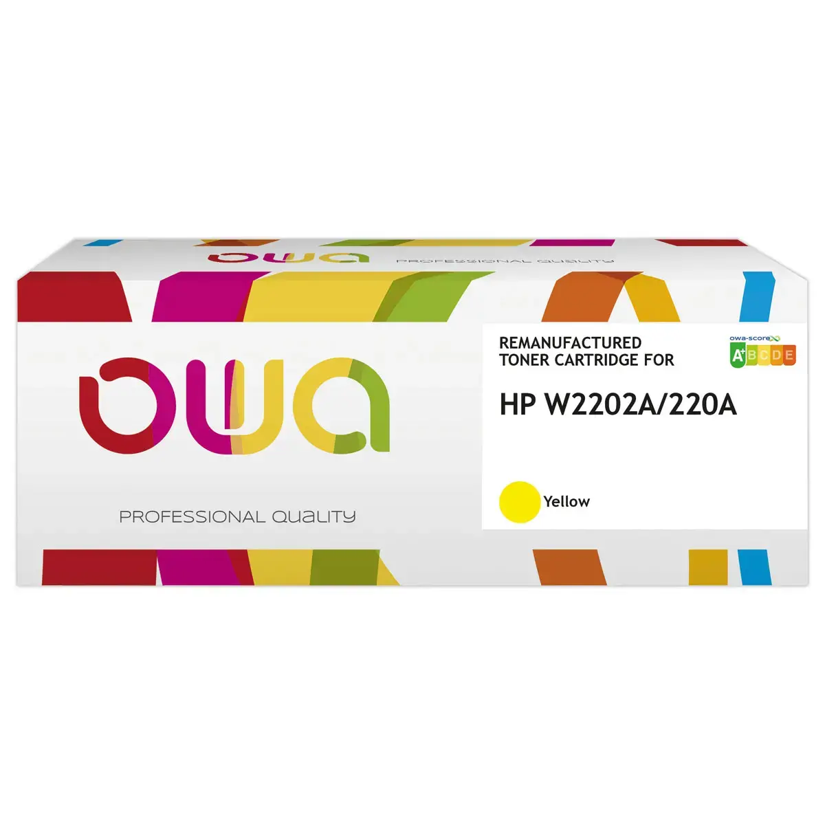 Toner équivalent HP W2202A - Jaune - Owa