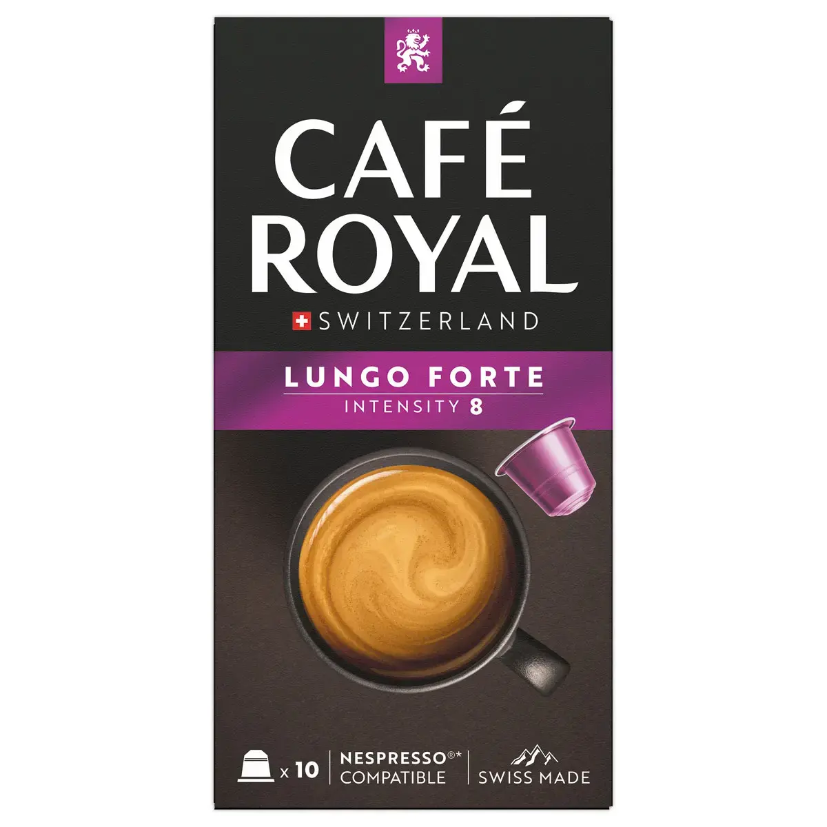 10 Capsules de caf&eacute; CAFE ROYAL Lungo Forte 