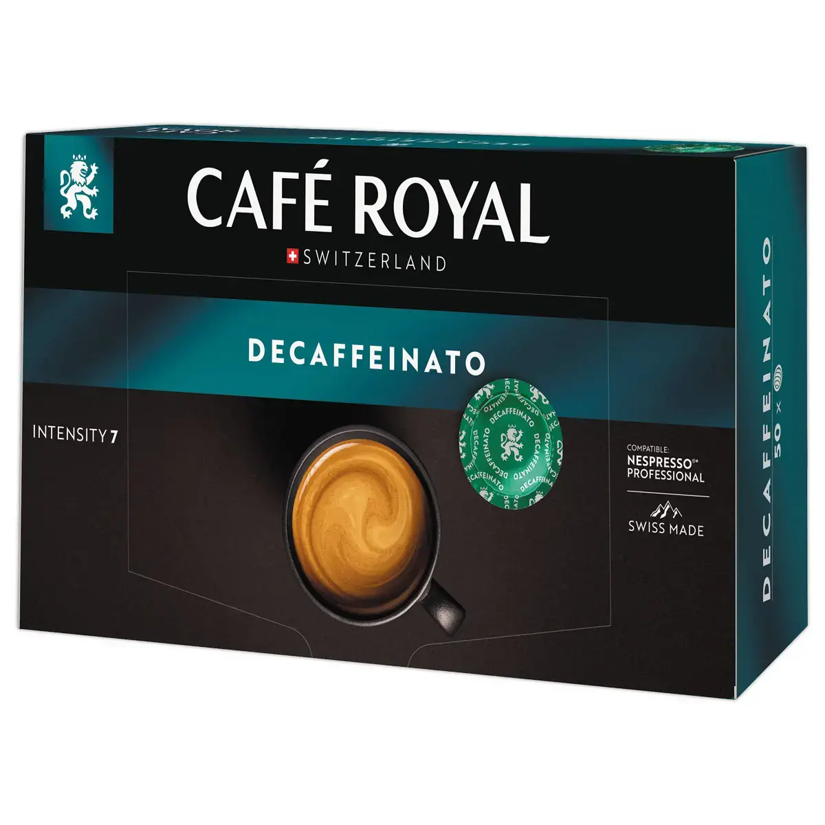 50 Capsules DISC caf&eacute; CAFE ROYAL Professionnel d&eacute;caf&eacute;in&eacute; - Compatibles Nespresso 