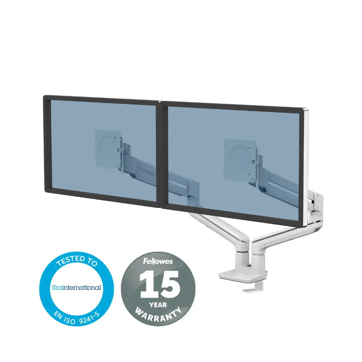 Bras porte-écran Top Mount Tallo - Double - Blanc - Fellowes