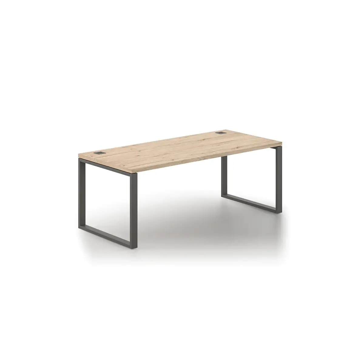 Bureau direction Milan - L180 - Métal et chêne