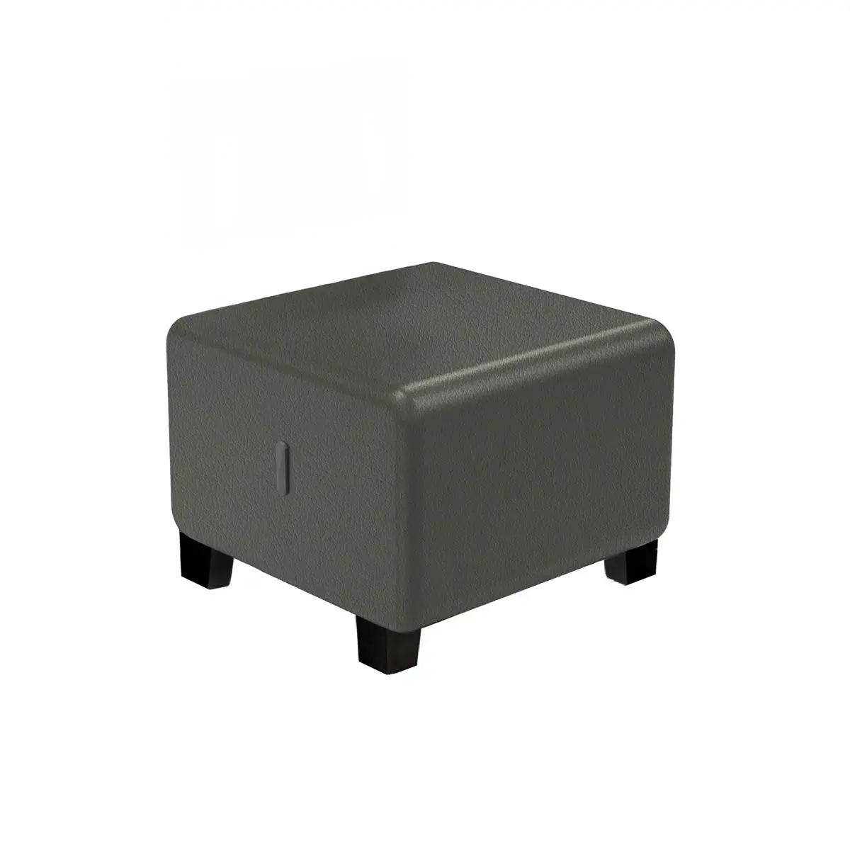 Pouf 1 place - Gris - Alba