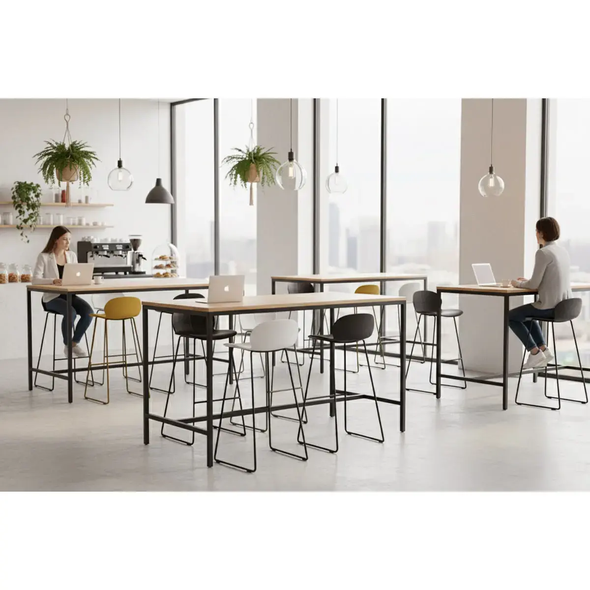2 Tabourets TULIPE - Beige