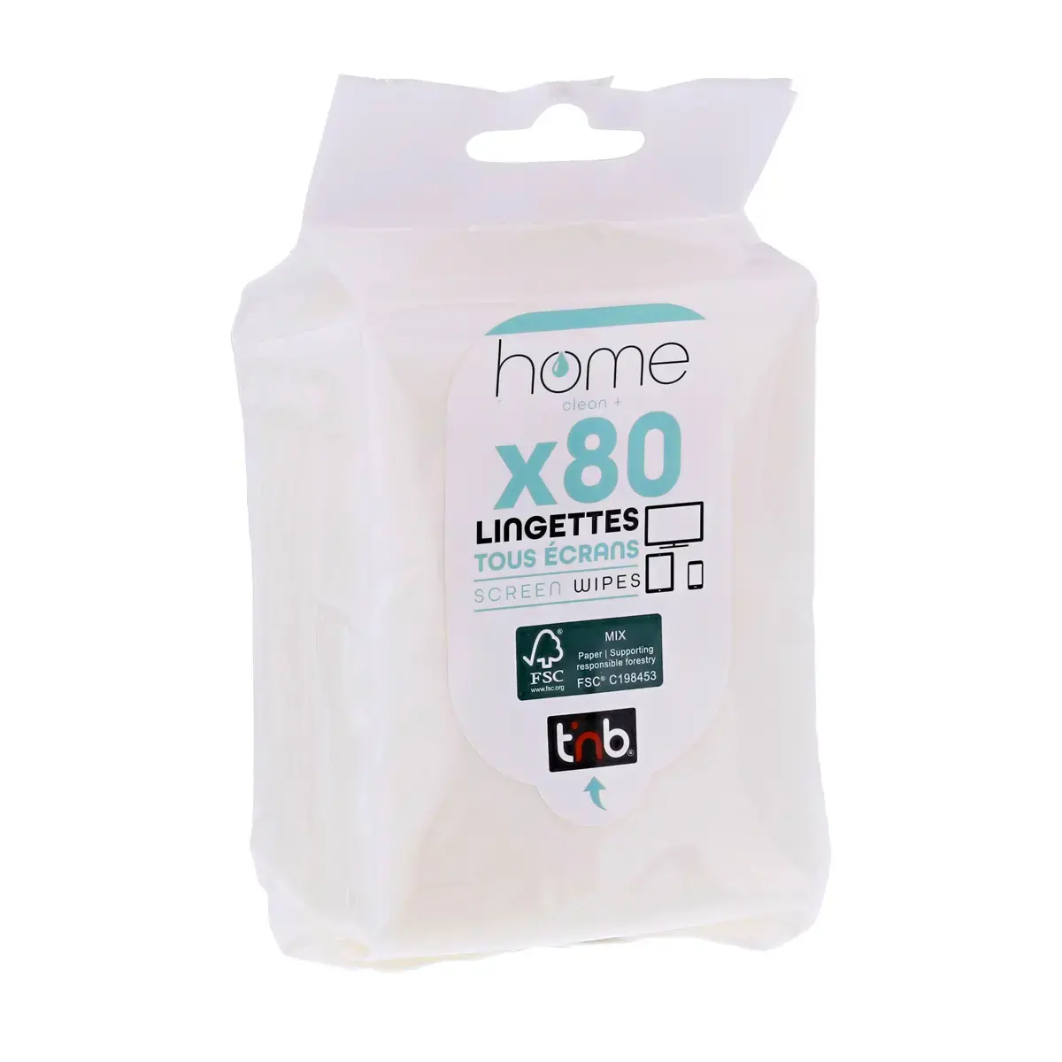 80 Lingettes nettoyantes &eacute;crans - Home 