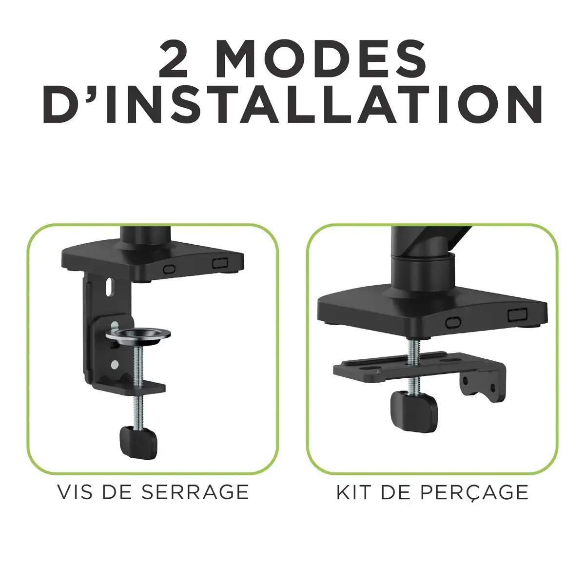 Bras porte-écran ERGO LINE - Noir - T'nB