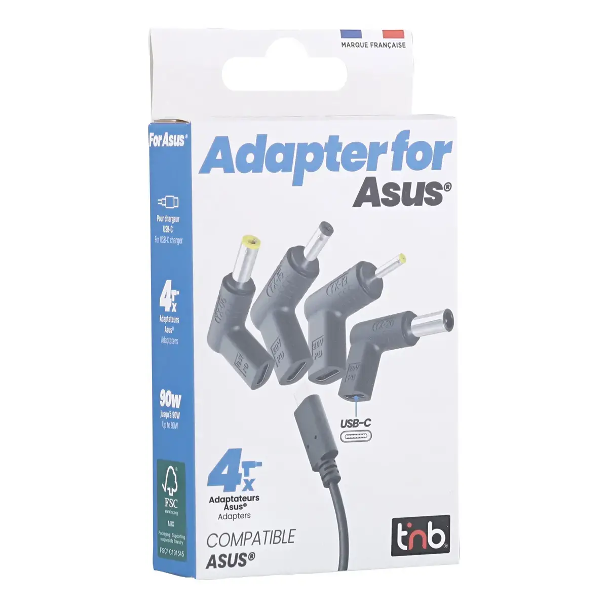 4 embouts chargeurs USB-C - Compatibles ASUS- T'nB