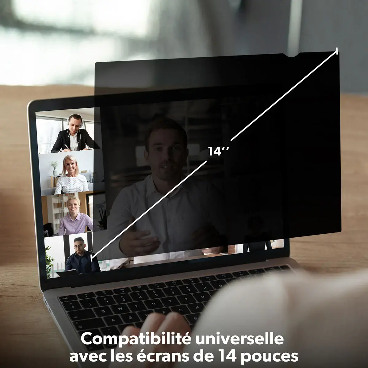 Filtre de confidentialit&eacute; - Ecran 14.1 pouces - T'nB 