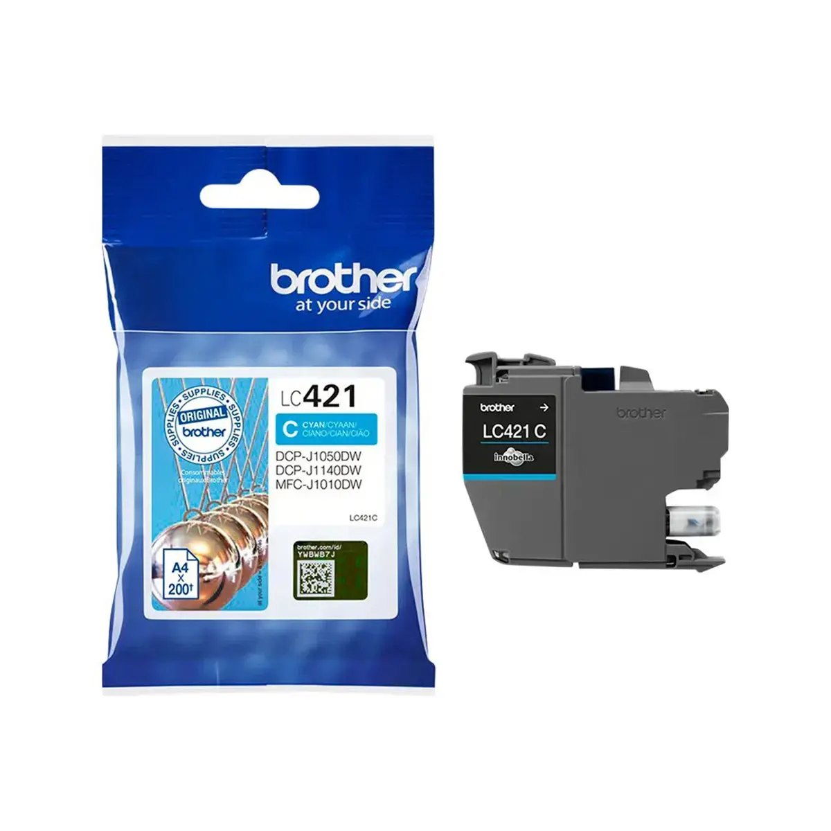 CARTOUCHE JET D'ENCRE BROTHER LC421 CYAN - BROTHER 