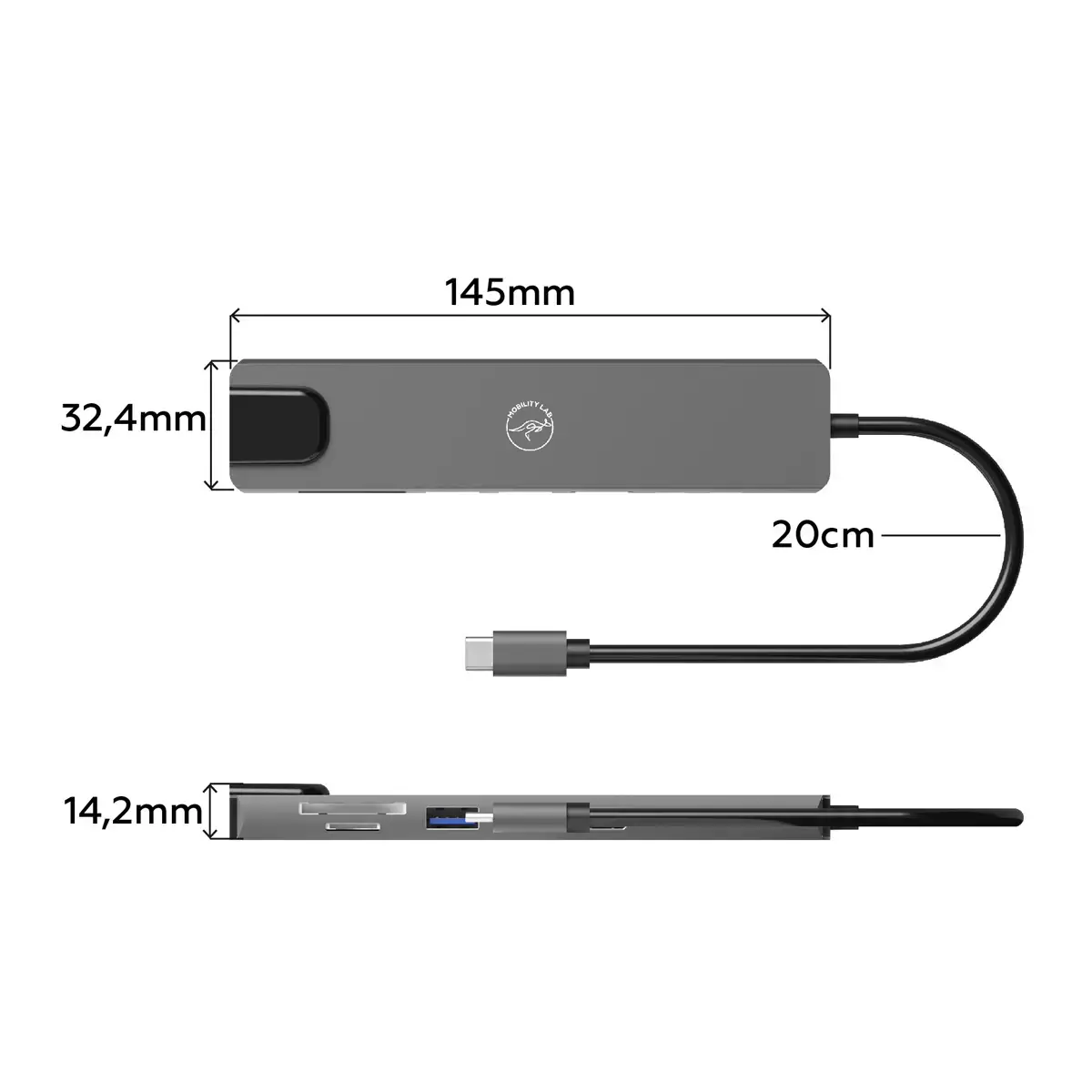 Hub USB-C - 8 en 1 -  Mobility Lab 