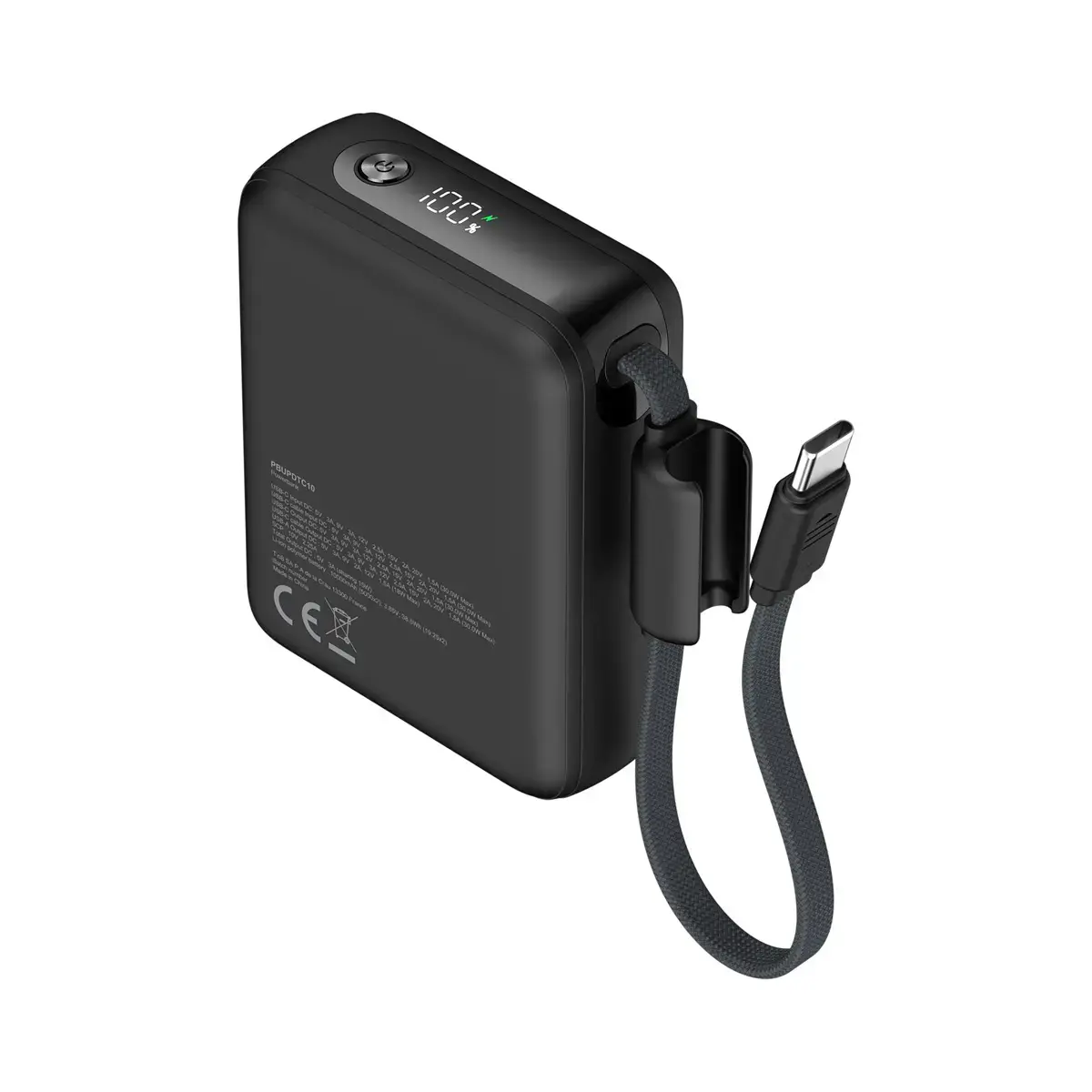 Batterie externe - C&acirc;ble USB-C - 30W - T'nb 