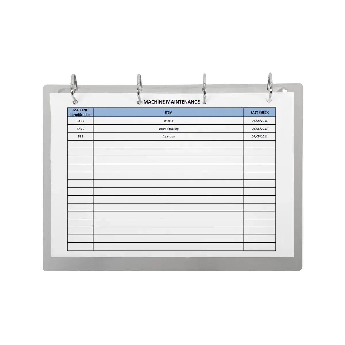 Classeur d&rsquo;affichage - 4 anneaux - Aluminium - Djois 