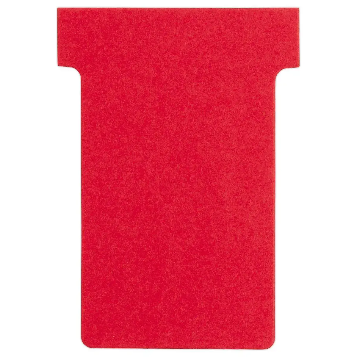 100 Fiches T pour planning - Taille 2 - Rouge - Nobo