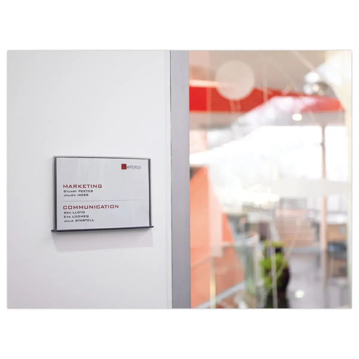 Plaque de porte A6 Cinatur - Paperflow 