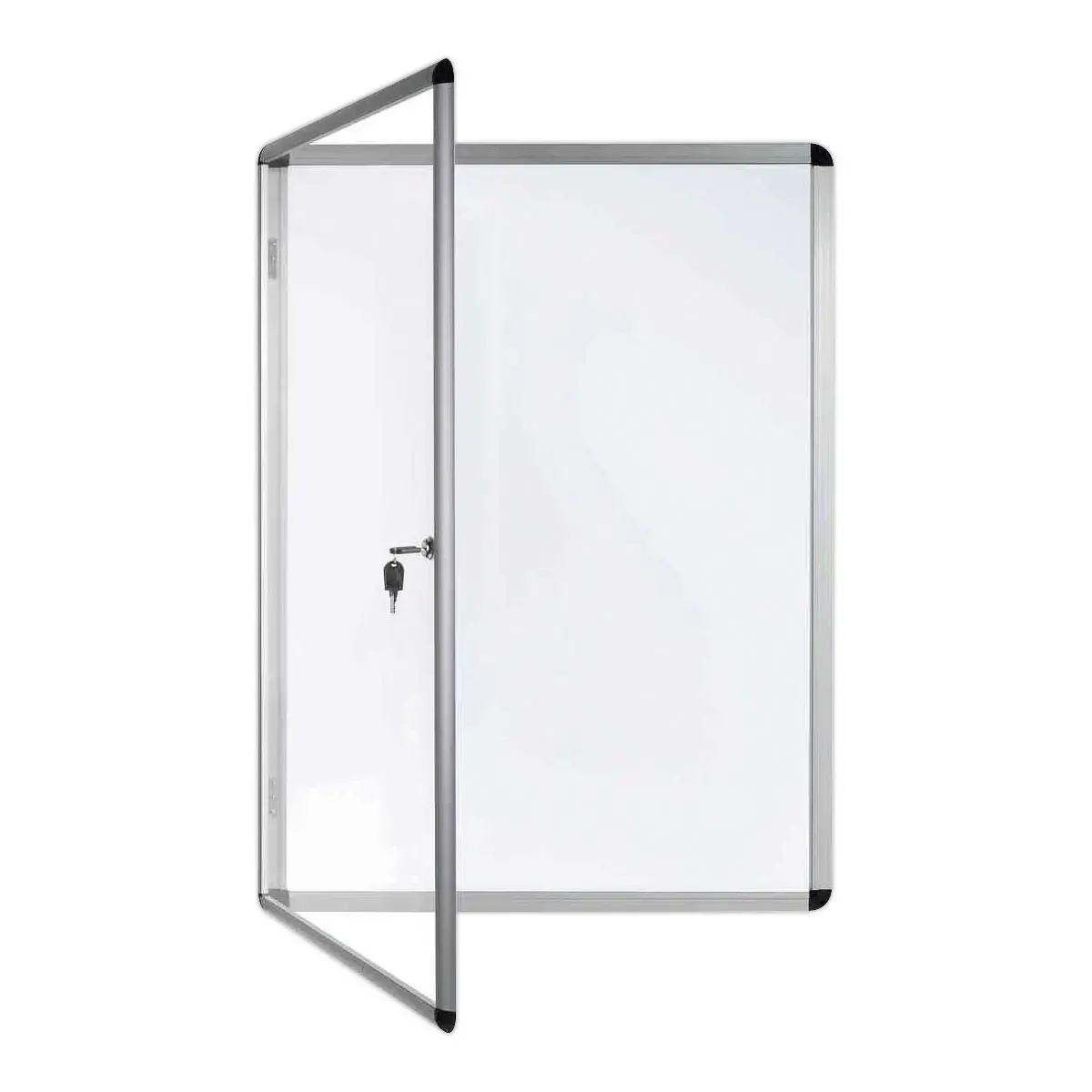 Vitrine d'int&eacute;rieur - BI-OFFICE 100 x 104,5 cm - 12 x A4 - Fond laqu&eacute; 