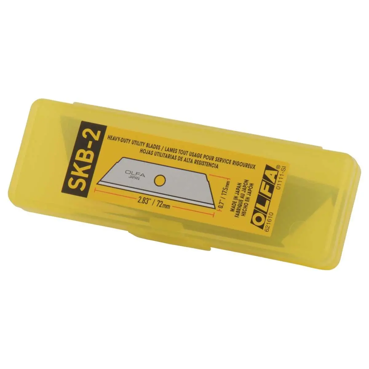 Etui de 5 lames trapézoïdales pour cutter - 17,5 mm - Olfa