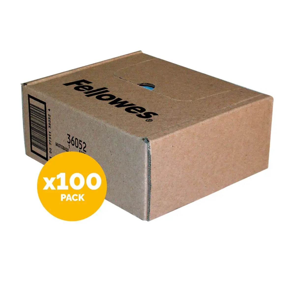 100 Sacs plastique pour destructeurs – 28L – FELLOWES