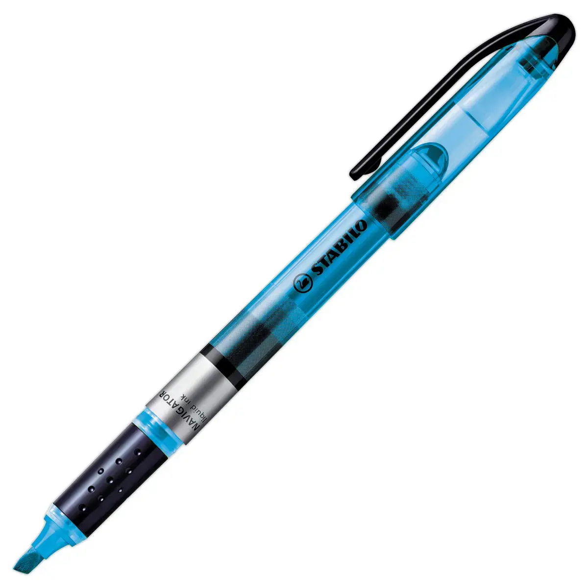 Surligneur NAVIGATOR - Encre liquide - Pointe biseautée - Bleu - STABILO