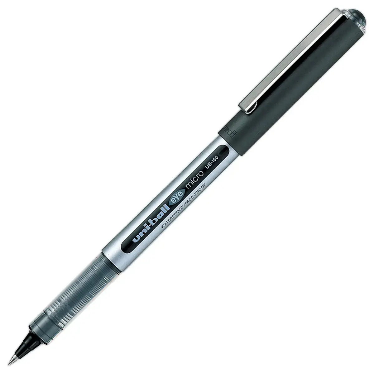 Stylo roller pointe métal eye 150 - Écriture fine - Noir - Uni-Ball